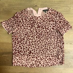 Rag&Bone velvet animal print top
